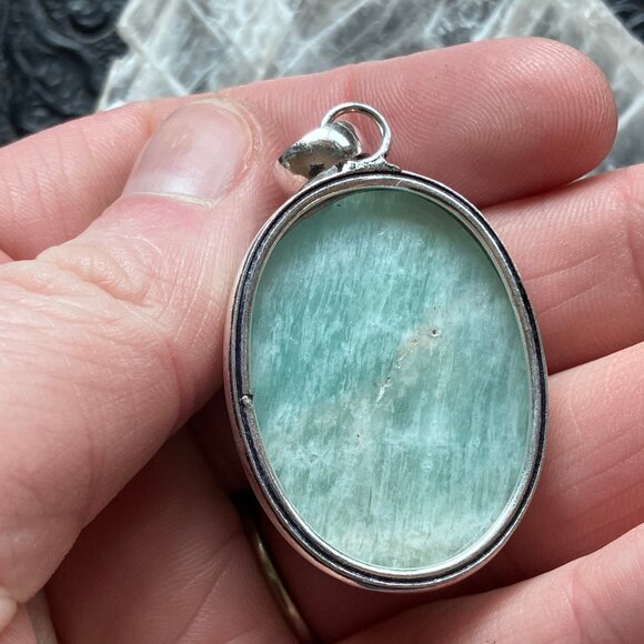 Amazonite Pendant Crystal Stone Jewelry - Picture 5 of 7